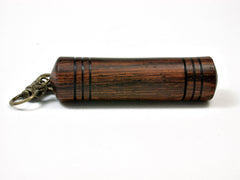 LV-1969 Wooden Slim Box, Pendant Pill Fob, Cash Stash from Cocobolo-SCREW CAP