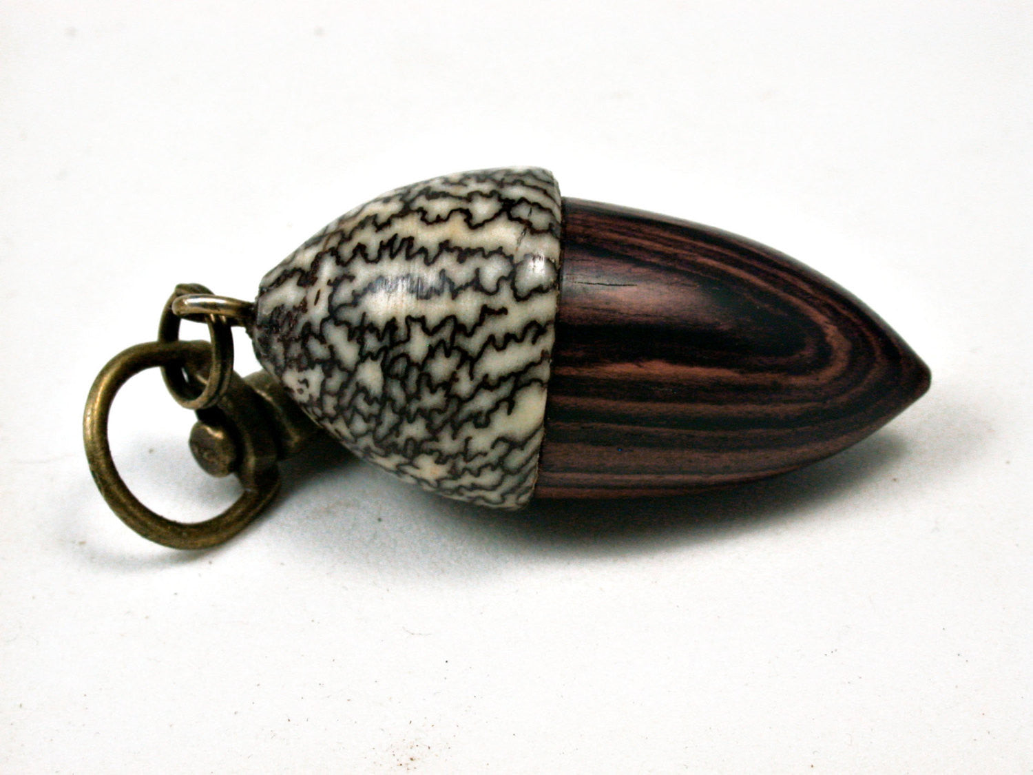 LV-1985 Acorn Pendant Box, Charm, Pill Holder from Camatillo & Betelnut-SCREW CAP