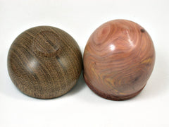 LV-1979 Aromatic Cedar & Brownheart Acorn Jewelry Box, Pill Box, Trinket Box-SCREW CAP