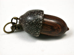 LV-1986 Acorn Pendant Box, Charm, Pill Holder from Cocobolo & Betelnut-SCREW CAP