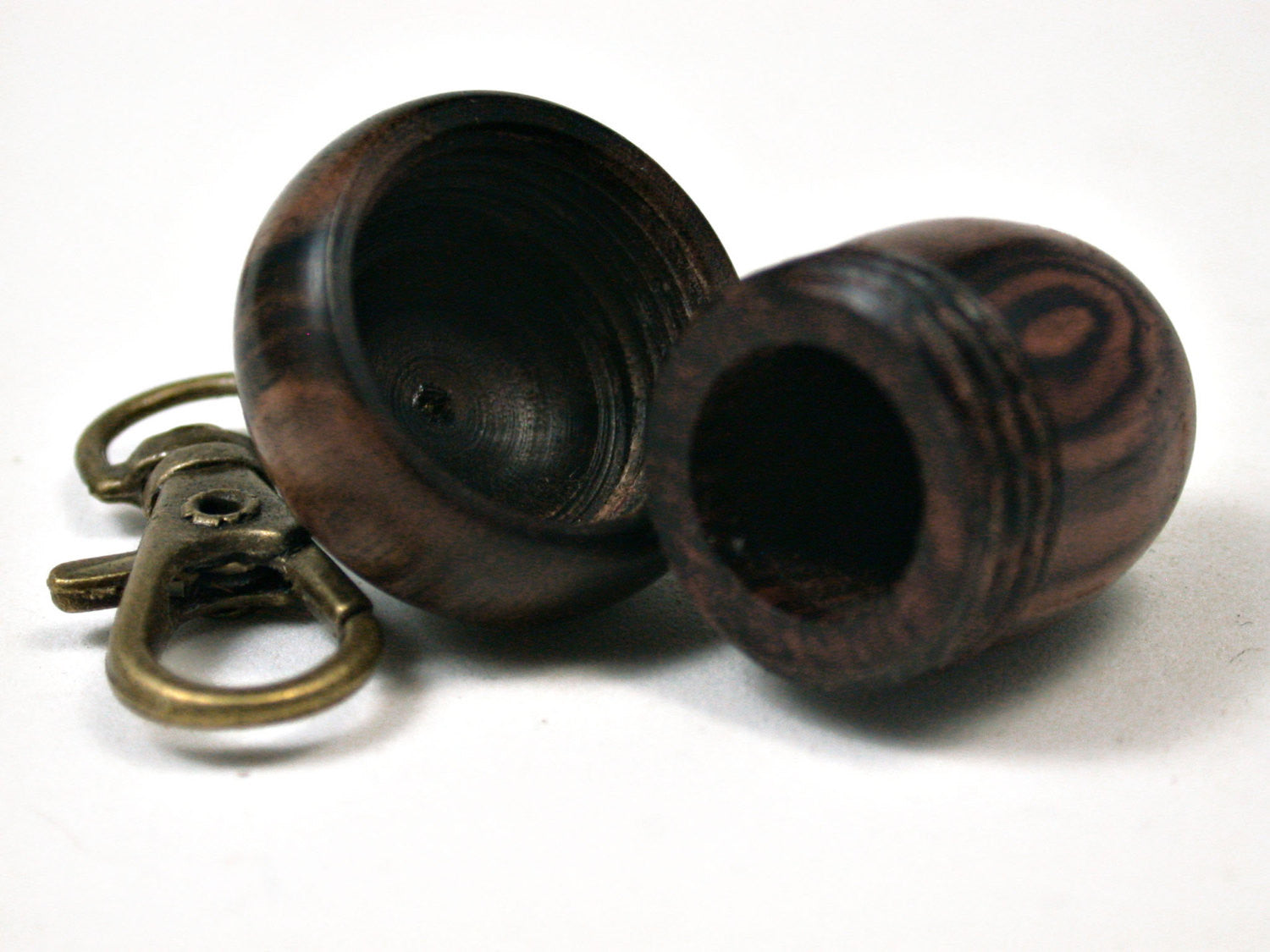 LV-1987 Acorn Pendant Box, Charm, Pill Holder from Camatillo & Ebony-SCREW CAP