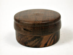 LV-1993 Ironwood & Koa Flat Pill Box, Ring Holder, Jewelry Box-SCREW CAP