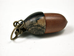 LV-1975 Acorn Pendant Box, Charm, Pill Holder from Manzanita & Ebony-SCREW CAP