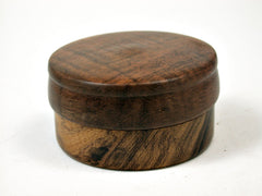 LV-1993 Ironwood & Koa Flat Pill Box, Ring Holder, Jewelry Box-SCREW CAP