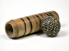 LV-1995 Ebony & Betelnut Slim Pill Box, Toothpick Holder, Needle Case-SCREW CAP
