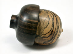 LV-2009 Ebony Wooden Acorn Trinket Box, Keepsake, Jewelry Box-SCREW CAP