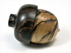 LV-2009 Ebony Wooden Acorn Trinket Box, Keepsake, Jewelry Box-SCREW CAP