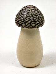 LV-2001 Holly & Betelnut Threaded Mushroom Neddlecase, Pill, Jewelry Box-SCREW CAP