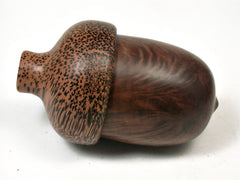 LV-2013 Manzanita Burl & Red Palm Acorn Trinket Box, Keepsake, Jewelry Box-SCREW CAP