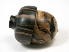LV-2009 Ebony Wooden Acorn Trinket Box, Keepsake, Jewelry Box-SCREW CAP