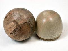 LV-2012 American Holly & Ambrosia Maple Acorn Trinket Box, Keepsake, Jewelry Box-SCREW CAP