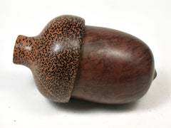 LV-2013 Manzanita Burl & Red Palm Acorn Trinket Box, Keepsake, Jewelry Box-SCREW CAP