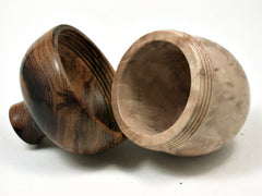 LV-2006 Virginia Ironwood Burl & Desert Ironwood Acorn Trinket Box, Keepsake, Jewelry Box-SCREW CAP
