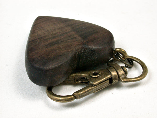 LV-2027 Bog Oak Wooden Heart Charm, Keychain, Wedding Favor-HAND CARVE –  Elvio Design