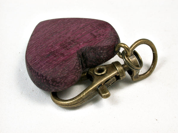 LV-1040 Ziricote Wooden Disc Keychain, Pendant, Charm-Hand Made