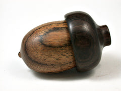 LV-2059 Bocote & Kou Acorn Jewelry Box, Pill Box, Trinket Box-SCREW CAP