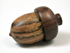 LV-2059 Bocote & Kou Acorn Jewelry Box, Pill Box, Trinket Box-SCREW CAP