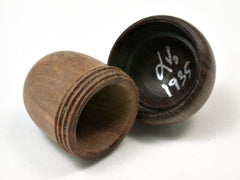 LV-1935 Sandalwood & Leadwood Acorn Engagement Ring Box, Pill Box, Trinket Box-SCREW CAP