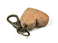 LV-2039 Lati Wooden Heart Charm, Keychain, Wedding Favor-HAND CARVED