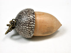 LV-2092 Acorn Pendant Box, Charm, Pill Holder from Bristlecone Pine & Betelnut-SCREW CAP