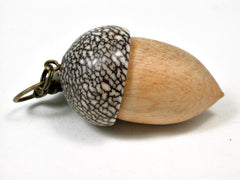 LV-2092 Acorn Pendant Box, Charm, Pill Holder from Bristlecone Pine & Betelnut-SCREW CAP