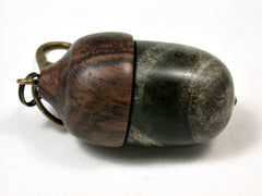 LV-2102 Acorn Pendant Box, Charm, Pill Holder from Buckeye Burl & Leadwood-SCREW CAP