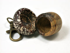 LV-2106 Acorn Pendant Box, Charm, Pill Holder from Redbud Burl & Betelnut-SCREW CAP