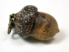 LV-2106 Acorn Pendant Box, Charm, Pill Holder from Redbud Burl & Betelnut-SCREW CAP