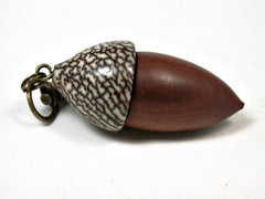 LV-2101 Acorn Pendant Box, Charm, Pill Holder from Manzanita & Betelnut-SCREW CAP