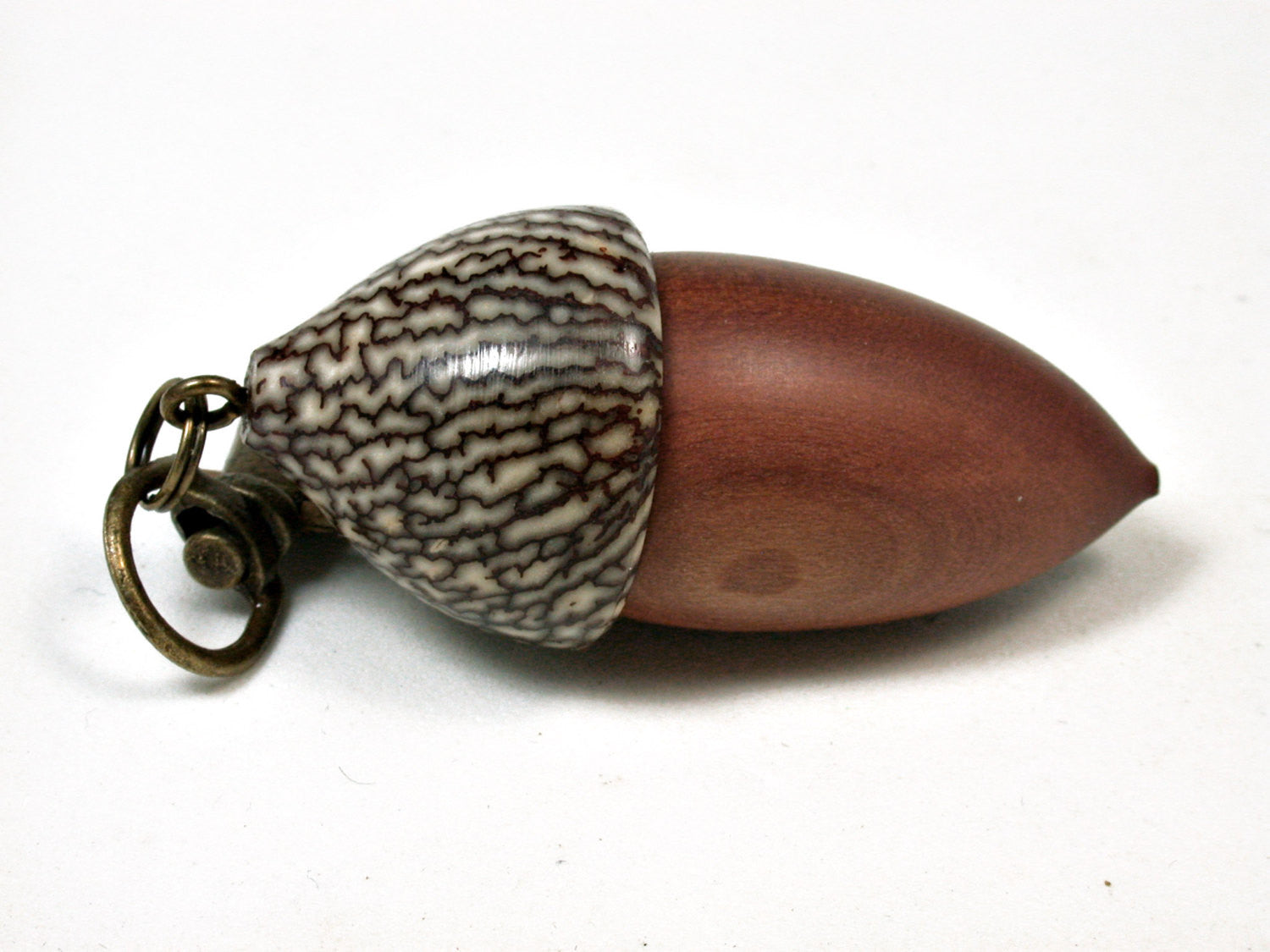 LV-2101 Acorn Pendant Box, Charm, Pill Holder from Manzanita & Betelnut-SCREW CAP