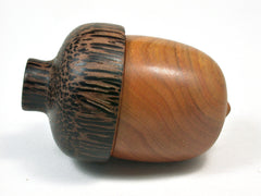 LV-2159 Wooden Acorn Pill Box, Jewelry/Engagement Ring Box from Putumuju & Black Palm-SCREW CAP