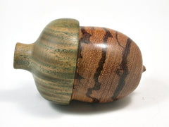 LV-2166 Wooden Acorn Pill Box, Jewelry/Engagement Ring Box from Marblewood & Verawood-SCREW CAP