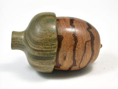 LV-2166 Wooden Acorn Pill Box, Jewelry/Engagement Ring Box from Marblewood & Verawood-SCREW CAP