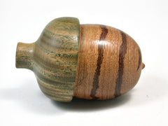 LV-2166 Wooden Acorn Pill Box, Jewelry/Engagement Ring Box from Marblewood & Verawood-SCREW CAP
