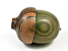 LV-2158 Verawood & Bocote Acorn Jewelry Box, Pill Box, Trinket Box-SCREW CAP