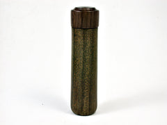 LV-2181 Verawood & Cocuswood Slim Pill Box, Toothpick Holder, Needle Case-SCREW CAP
