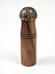 LV-2182 Sandalwood & Betelnut Slim Pill Box, Toothpick Holder, Needle Case-SCREW CAP