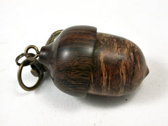 LV-2188 Acorn Pendant Box, Charm, Pill Holder from Pollyana Burl & Partridgewood-SCREW CAP