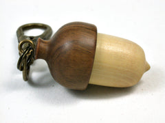 LV-2193 Acorn Pendant Box, Charm, Pill Holder from Boxwood & Lignum Vitae-SCREW CAP