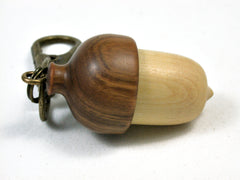 LV-2193 Acorn Pendant Box, Charm, Pill Holder from Boxwood & Lignum Vitae-SCREW CAP