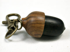 LV-2194 Acorn Pendant Box, Charm, Pill Holder from Mun Ebony & Lignum Vitae-SCREW CAP