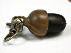 LV-2194 Acorn Pendant Box, Charm, Pill Holder from Mun Ebony & Lignum Vitae-SCREW CAP