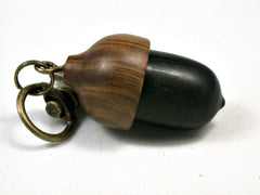 LV-2194 Acorn Pendant Box, Charm, Pill Holder from Mun Ebony & Lignum Vitae-SCREW CAP