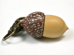 LV-2195 Acorn Pendant Box, Charm, Pill Holder from Boxwood & Betelnut-SCREW CAP