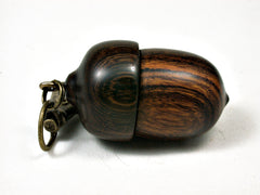 LV-2209 Desert Ironwood & Partridgewood Acorn Pendant Box, Charm, Pill Holder-SCREW CAP