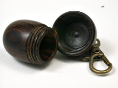 LV-2209 Desert Ironwood & Partridgewood Acorn Pendant Box, Charm, Pill Holder-SCREW CAP