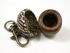 LV-2189 Pollyanna Burl & Betelnut Acorn Pendant Box, Charm, Pill Holder-SCREW CAP