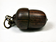 LV-2209 Desert Ironwood & Partridgewood Acorn Pendant Box, Charm, Pill Holder-SCREW CAP