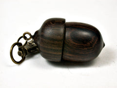 LV-2209 Desert Ironwood & Partridgewood Acorn Pendant Box, Charm, Pill Holder-SCREW CAP