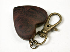 LV-2245 Arizona Desert Ironwood Heart Charm, Keychain, Valentine, Wedding Gift-HAND CARVED